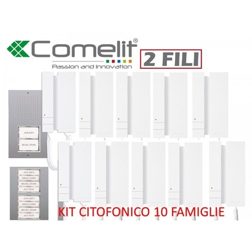 Kit citofono dieci famiglie - kit,