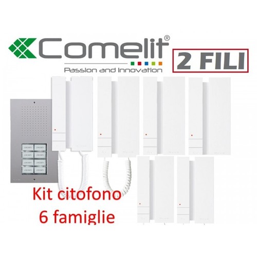 Kit citofono sei famiglie - sei,