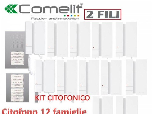 Kit citofono dodici famiglie - dodici,